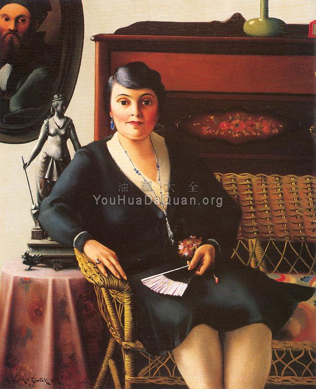 Portrait of my Mother - 阿基保尔·约翰·莫特利